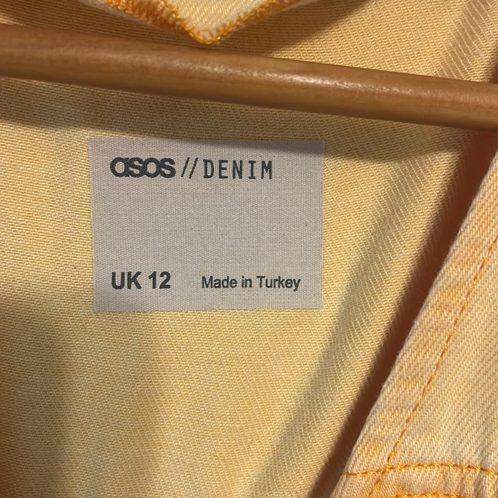 ASOS Light Yellow Belted Mini Dress - Picture 8 of 9